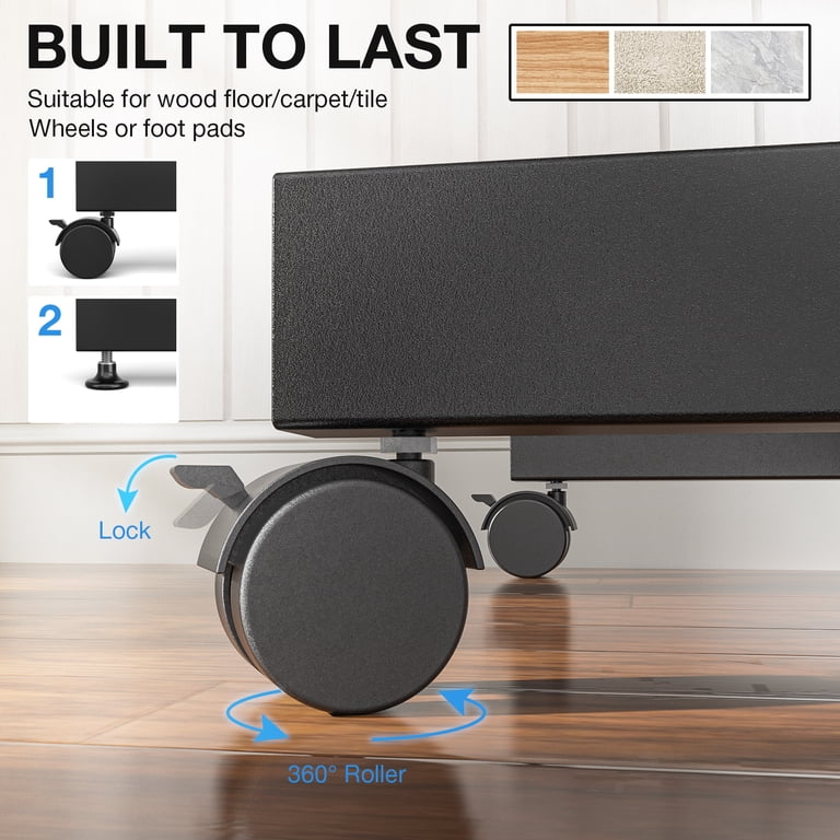 RTVR Rolling TV Stand with Wheels for 13-50 inch Screens photo 4