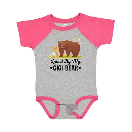 

Inktastic Gigi Bear Loves Me Grandson Gift Baby Boy or Baby Girl Bodysuit