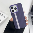 thumbnail image 1 of Funda de fibra de carbono con relieve 3D ultrafina para iPhone 15 Pro Max 14 13, cubierta de protección total, función antiarañazos incorporada, 1 of 4