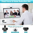 thumbnail image 3 of 1080P Webcam Live Streaming Web Camera Microphone Video Game PC Desktop Laptop, 3 of 8