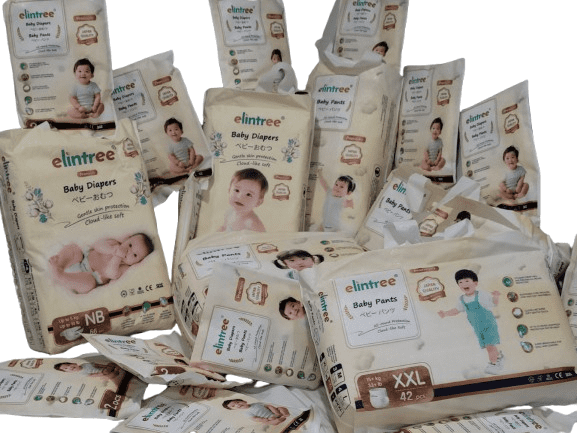 ELINTREE  Premium Baby Diapers Pants  Size L 52 Count High Absorbency