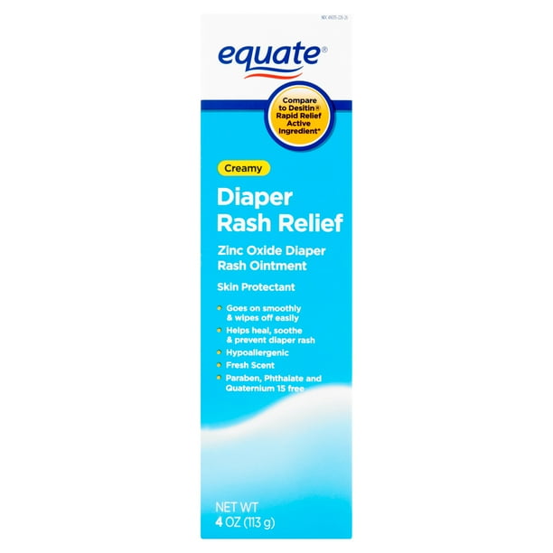 Equate Creamy Diaper Rash Relief Rash Ointment, 4 Oz