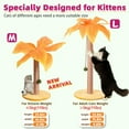 thumbnail image 2 of Cat Scratching Post 33 Inch Tall Cat Scratcher for Indoor Cats Adults,Palm Tree Sisal Rope Kitten Scratch Tower with Interactive Hanging Ball, 2 of 6