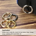 thumbnail image 5 of 28x20x4mm Round Zinc Alloy Spring Gate O Ring Snap Clip Buckle, Gold 5 Pack, 5 of 5