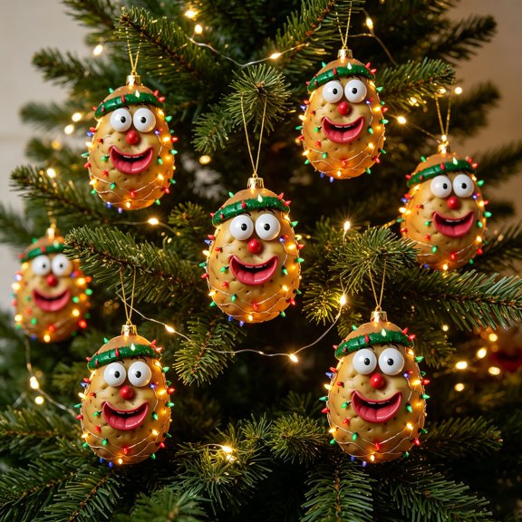 AURIGATE 2D Acrylic Christmas Tree Ornament Flat Hanging Pendant, 3.15 in, Multicolor, Friendship Themed Decorative Pendant for Car Interior Window Home