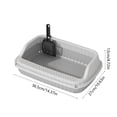 thumbnail image 2 of RKSTN Cat Litter Box Semi-Enclosed, Splash-Proof Cat Litter Box, Cat Potty Gray, 2 of 5