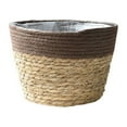 thumbnail image 1 of Straw Flowerpots Flower Baskets Stylish & Versatile Storage Basket For Living Room Porch Balcony, 1 of 2