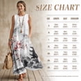 thumbnail image 5 of FOR U DESIGNS Cherry Blossom Mountain Sun Print Couples Matching Clothes Linen-Like Men's Button Down Shirt and Women's Sleeveless Sundress with Pockets for Party, 5 of 7