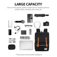 thumbnail image 2 of Mochila para computadora de gran capacidad Bolsa de negocios de moda Juego de bolsa de viaje de ocio al aire libre con puerto USB externo Negro Eccomum Mochila, 2 of 5