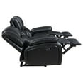 thumbnail image 6 of Pemberly Row Faux Leather Upholstered Motion Reclining Sofa Black, 6 of 12