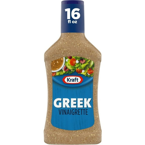 ( 2 Pack ) Kraft Greek Vinaigrette Salad Dressing 16 Fl Oz Bottle