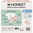 thumbnail image 6 of The Honest Company Clean Conscious Diapers® Up to 100% Leak Protection Designed to Protect Delicate Skin Hypoallergenic + Fragrance Free Wingin It + Catching Rainbows, Size 5, 44 Count, 6 of 9