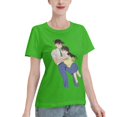 thumbnail image 2 of T-Shirt Basique à Manches Courtes pour Femmes Conan et Xiaolan, 2 of 6