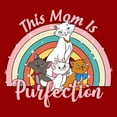 thumbnail image 2 of Men's Aristocats Duchess and Kittens This Mom Is Perfection Graphic Tee Red 2X Large, 2 of 5