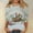 Multicolor, variant on Easter Shirts for Women Plus Size, Bunny Eggs Bunny Crew Neck Graphic Tshirts, 3/4 Sleeve Happy Easter Casual Workout Tops Multicolor S