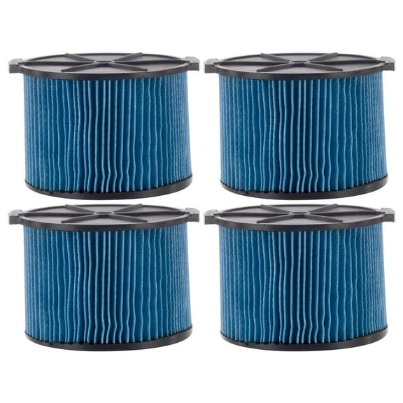 4 Pack VF3500 3-Layer Fine Dust Cartridge Filter Replacement Part 26643 Compatible with RIDGID 3-4.5 Gallon Wet & Dry Portable Vacuums