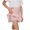 Pink, variant on QNANSPI Girls 2 in 1 Shorts, Girls Active Shorts, 3 Pack Kids Unisex Toddler Plaid Casual Active Shorts with Drawstring Summer Outdoor Play 2-8 Years