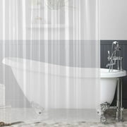Debonair Waterproof PEVA Bathroom Shower Curtain Liner With Weighted Bottom - 72 x 72 ,Clear