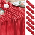 thumbnail image 1 of Mantel de queso Table Runner Wokceer para Navidad, 10 pies, rojo, paquete de 6, 1 of 8