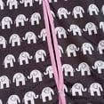thumbnail image 4 of Girls Seat Sunshade Black Bottom Pink Bow Cartoon Elephant Stroller Cover, 4 of 4