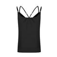 thumbnail image 6 of cocolona Womens Silk Satin Camisole Summer Casual Solid Color Sleeveless V Neck Tank Tops, 6 of 7