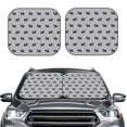 thumbnail image 2 of Zufioo Polka Dot Christmas Dog Print Folding Car Windshield Sun Visor, Anti-ultraviolet Sun Visor, Suitable for Trucks, Vans Car Accessories-Large, 2 of 6