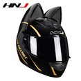 thumbnail image 3 of Envía 2 regalos Casco de motocross de cara completa aprobado por DOT Casco de motocicleta con orejas de gato para adultos Hombre Mujer, 3 of 5