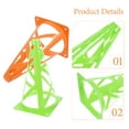 thumbnail image 6 of PENIKOKO 6-Pack 9-Inch Soccer Training Cones in Green and Orange for Speed, Agility, and Dribbling Practice, 6 of 7