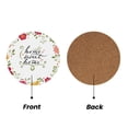 thumbnail image 2 of Xecao Home Sweet Home Floral for MDF Cork Coaster 4 Pcs,Drink Coasters,Suit for House Warming Gifts New Home ,Coffee Table Decor-Round Shape, 2 of 7