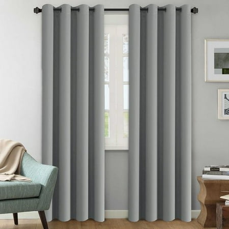 White Horse Hills - Alcott Hill Howser Solid Room Darkening Thermal Grommet Curtain Panels (Set of 2)