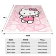thumbnail image 6 of Hello Kitty Fleece Blanket Super Soft Cozy Throw Blanket 80"X60", Lightweight Fuzzy Comfy Flannel Blanket Warm Plush Throw Blankets For Couch, Sofa, Bed, 6 of 7
