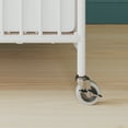 thumbnail image 2 of Foundations Pinnacle Compact Folding Crib with 4" Mattress and Locking Wheels, White, 2 of 7
