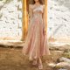 thumbnail image 1 of Vestido Dress Up Traje de vacaciones de encaje halter sin espalda ajustado para mujer Ygjytge Oro T S para Mujer, 1 of 7