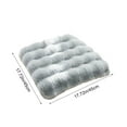 thumbnail image 3 of DwellJoy Faux Rabbit Fur Heated Seat Cushion for Office Chair - Thick Plush Fleece Insulated Seat Pad for Long Sitting, Winter Warm, Home Desk, Wheelchair, Car & Theater - Machine Washable, Non-Slip, 3 of 6