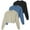 Set 7, variant on 3 Pack: Women's Fleece Cropped Sweatshirt - Long Sleeve Crew Neck Crop Top (Available in Plus Size)