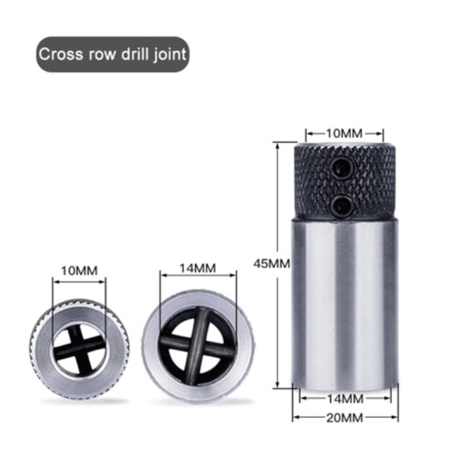Woodworking Drill Row Cross Sleeve Clamp Drill Base Drilling Rig Collet Chuck