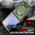 thumbnail image 4 of Allytechgroup Galaxy Z Flip 7 Case, Magnetic Back Cover Slim Fit Shell Dual-Layers Hybrid Rugged Shockproof Bumper Phone Case for Samsung Galaxy Z Flip 7, Armygreen, 4 of 8
