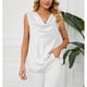 thumbnail image 4 of Blusa suelta sin mangas para mujer, blusa sin mangas para mujer, blusa sin mangas con cuello gratis para mujer, ropa para mujer, máxima eficiencia, 4 of 9