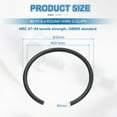 thumbnail image 2 of 80 Pack30mm Round Wire C-Clips, Internal Retaining Ring Circlip, Black, 2 of 6