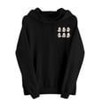 thumbnail image 4 of Hurxie Sweatshirt Hoodies Halloween for Women Graphic Pullover Top Black,XL, 4 of 7