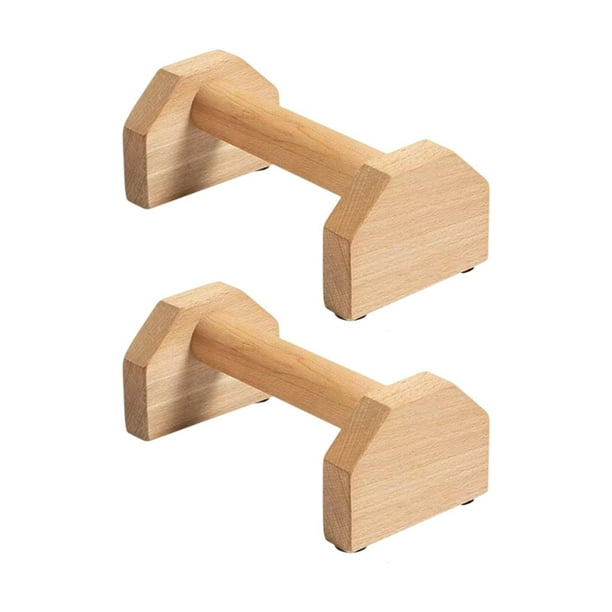 2 barras de flexiones de madera, soportes cómodos y resistentes, barras de flexiones. S