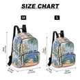 thumbnail image 2 of FORMRS Mini Backpack Purse for Women Travel Daypack Casual Shoulder Bag, Seaside Leaves, 2 of 7