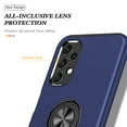 thumbnail image 7 of for Samsung Galaxy A32 5G Case, 360° Rotatable Ring Holder Kickstand Dual Layer Military-Grade Drop Tested Protection Support Car Holder Mount Magnetic Absorbing Bumper Phone Case, Blue, 7 of 7