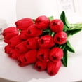 thumbnail image 1 of Home decoration artificial flower tulips 2 branches for sale white, 1 of 8