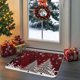 thumbnail image 4 of Adornos navideños, alfombras navideñas, tapete navideño, tapete navideño, tapete navideño, tapete navideño decorativo para sala de estar, dormitorio, cocina, baño, tapetes de poliéster, 4 of 6