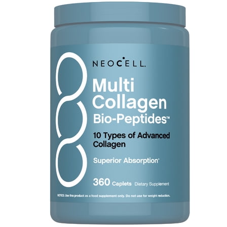 Multi Collagen Peptides | 360 Caplets | Superior Absorption | for Women and Men | by NeoCell