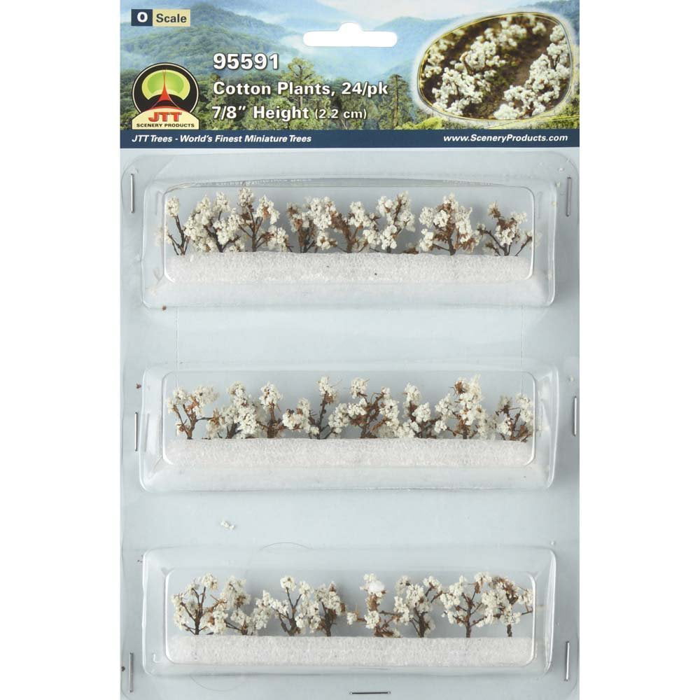 O Scale Cotton Plants 7/8" 24/pk 95591 for sale online JTT Scenery Products 