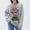 #15Gray, variant on Byworldtasic Christmas Prints Sweater for Womens Oversized Crew Neck Top Long Sleeve Knit Pullover Sweater