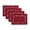 Red, variant on Elrene Home Fashions Poinsettia Noel Laser Cut Placemats, Set of 4, Ivory, 13 x 19"