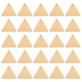 thumbnail image 3 of 100pcs DIY Triangle Slices with Hole Pendant Wooden Pieces Unfinished Cutouts, 3 of 3